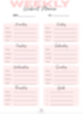 Weekly Workout Planner